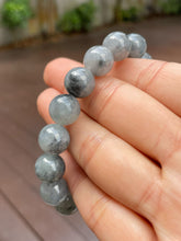 Load image into Gallery viewer, Black Jade Bracelet - Round Beads (NJBA091)

