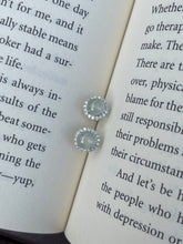 Load image into Gallery viewer, Icy Jadeite Cabochon Earrings (NJE002)

