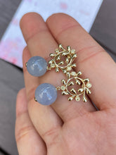 Load image into Gallery viewer, Lavender Beads Jadeite Earrings (NJE011)
