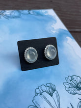 Load image into Gallery viewer, Icy Jadeite Cabochon Earrings (NJE020)
