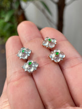 Load image into Gallery viewer, Jade Stud Earrings - Glassy Cabochons (NJE041)

