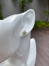 Load image into Gallery viewer, Jade Stud Earrings - Glassy Cabochons (NJE041)
