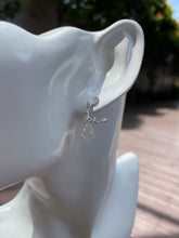 Load image into Gallery viewer, Icy Jadeite Dangling Earrings - Hu Lu 葫芦 (NJE054)
