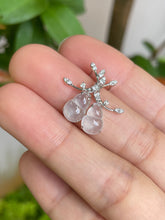 Load image into Gallery viewer, Icy Jadeite Dangling Earrings - Hu Lu 葫芦 (NJE054)

