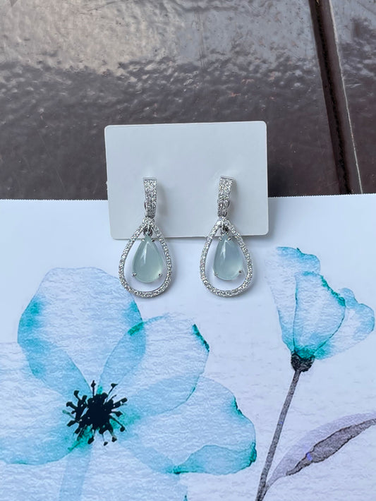 Icy Jade Earrings / Pendant (NJE057)