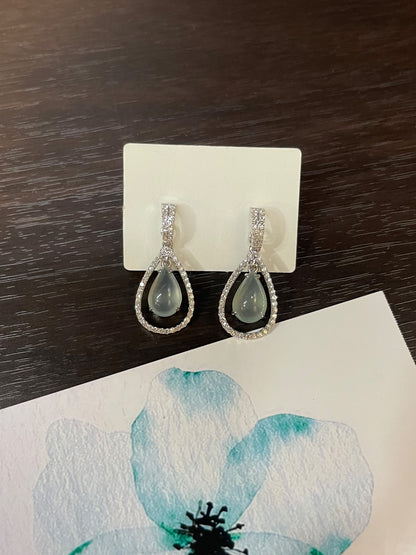 Icy Jade Earrings / Pendant (NJE057)