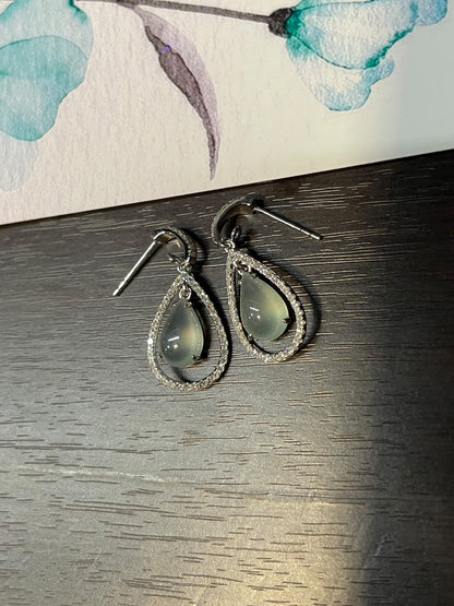 Icy Jade Earrings / Pendant (NJE057)