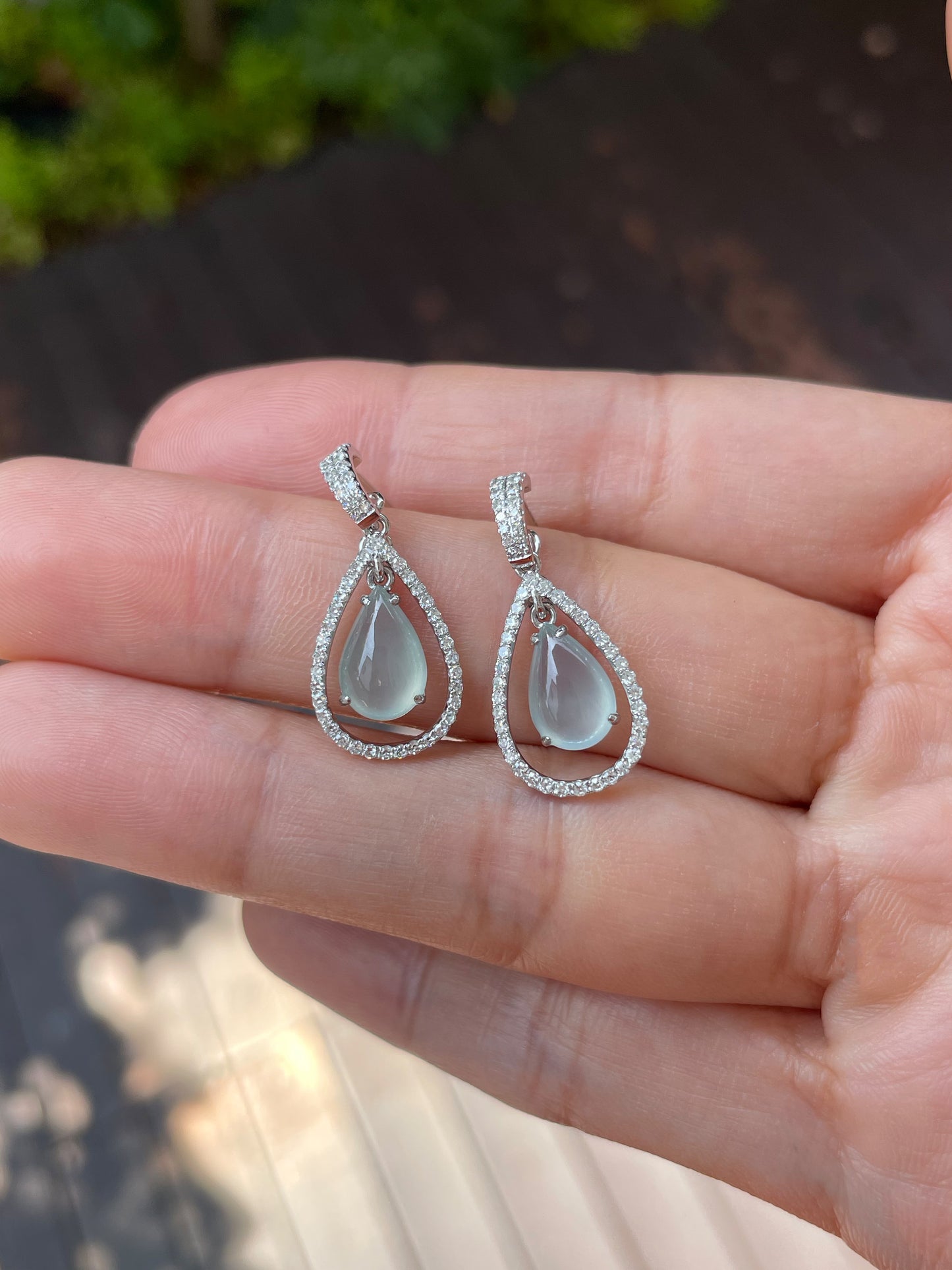 Icy Jade Earrings / Pendant (NJE057)