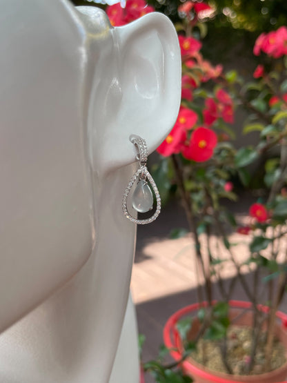 Icy Jade Earrings / Pendant (NJE057)