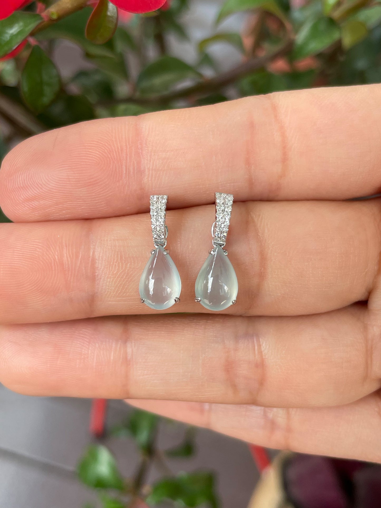 Icy Jade Earrings / Pendant (NJE057)