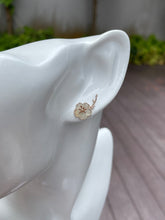 Load image into Gallery viewer, Icy White Jade Earrings - Cherry Blossom (NJE060)
