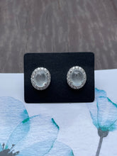 Load image into Gallery viewer, Glassy Jade Cabochon Earrings (NJE063)
