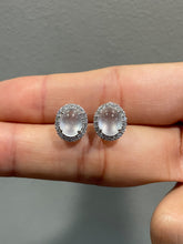 Load image into Gallery viewer, Glassy Jade Cabochon Earrings (NJE063)

