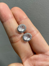 Load image into Gallery viewer, Glassy Jade Cabochon Earrings (NJE063)
