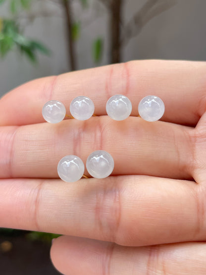 Icy Jade Stud Earrings (NJE066)