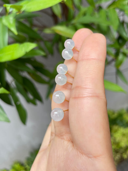 Icy Jade Stud Earrings (NJE066)