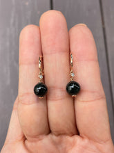 Load image into Gallery viewer, Omphacite Jade Beads Earrings (NJE072)
