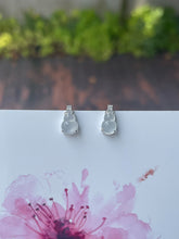 Load image into Gallery viewer, Icy Jadeite Earrings - Hu Lu 葫芦 (NJE094)
