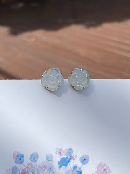 Icy Jade Earrings - Rose (NJE123)