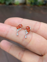 Load image into Gallery viewer, Red Jade Earrings - Goldfish (NJE127)
