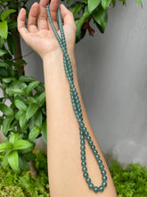 Load image into Gallery viewer, Bluish Green Jade Beads Necklace (NJN008)
