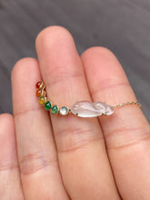 Load image into Gallery viewer, Jade Pendant with Necklace  - Multi-coloured Cabochons &amp; Whale (NJN011)
