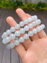 Load image into Gallery viewer, Icy White Jade Beads Necklace (NJN012)
