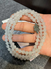 Load image into Gallery viewer, Icy White Jade Beads Necklace (NJN017)
