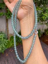 Load image into Gallery viewer, Icy Blue Jade Beads Necklace (NJN018)
