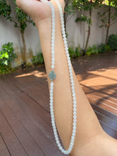 Load image into Gallery viewer, Icy White Jade Beads Necklace (NJN019)
