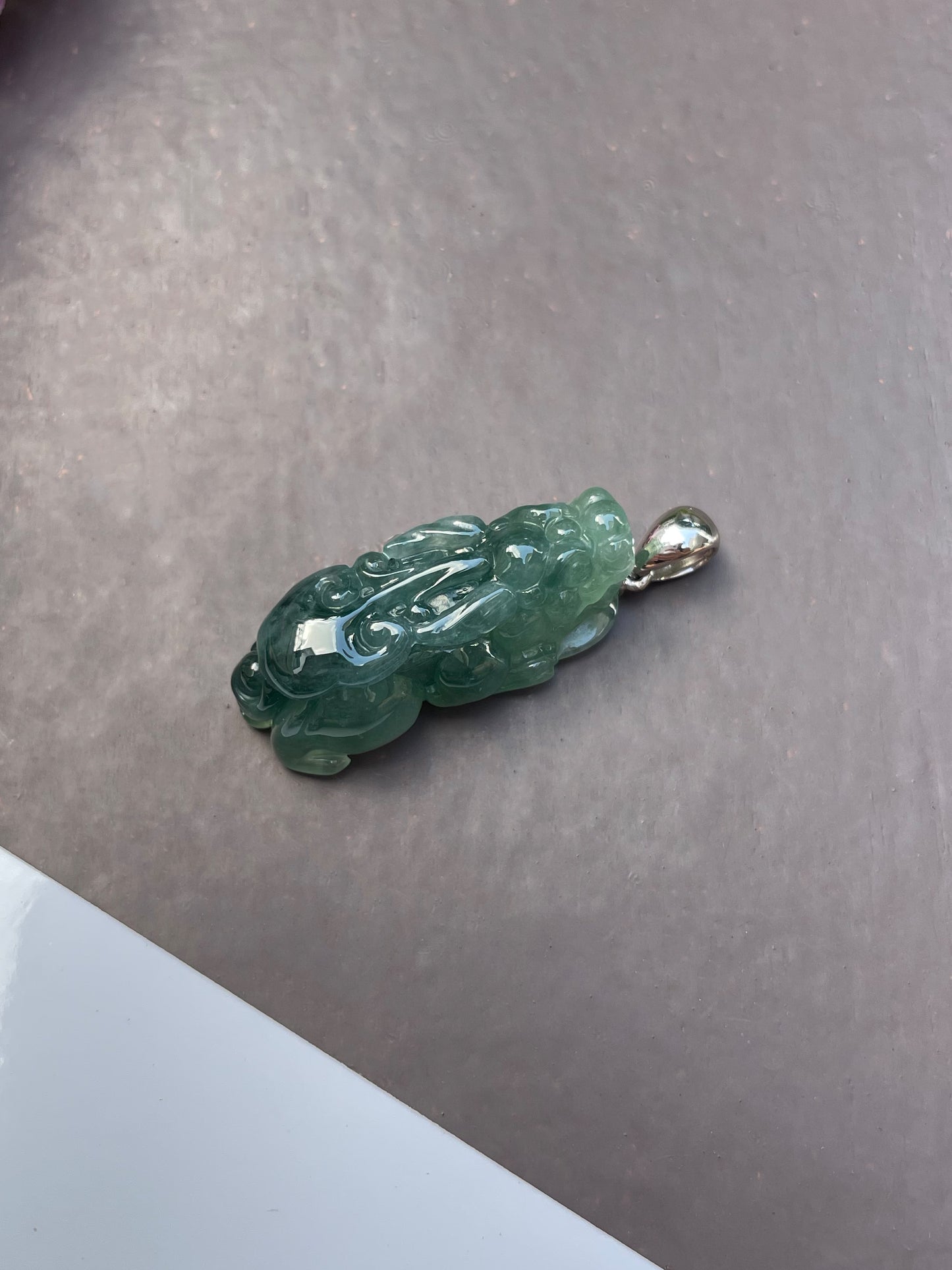 Jadeite Pixiu Pendant (NJP005)