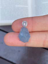 Load image into Gallery viewer, Bluish Lavender Jadeite Pendant - Irregular Shape (NJP008)
