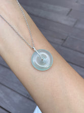 Load image into Gallery viewer, Icy Jadeite Safety Coin Pendant - 平安扣 (NJP012)
