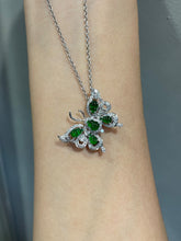 Load image into Gallery viewer, Green Jade Hu Lu 葫芦 Pendant / Brooch - Butterfly Design (NJP023)
