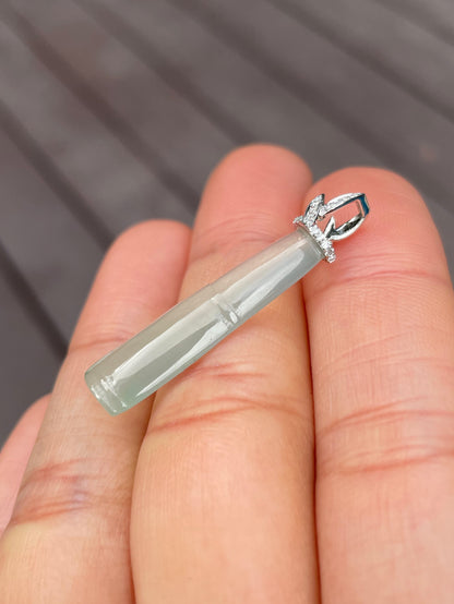 Icy Jade Bamboo Pendant (NJP034)