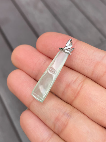 Icy Jade Bamboo Pendant (NJP034)