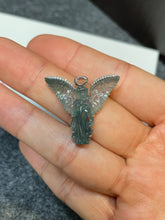 Load image into Gallery viewer, Blue Jade Pendant - Angel Carving (NJP042)

