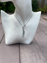 Load image into Gallery viewer, Icy Bluish Flower Jade Pendant (NJP049)
