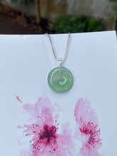 Load image into Gallery viewer, Icy Green Jadeite Safety Coin Pendant (NJP052)
