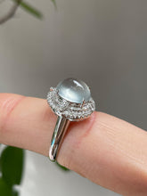 Load image into Gallery viewer, Glassy Jadeite Cabochon Ring (NJR001)
