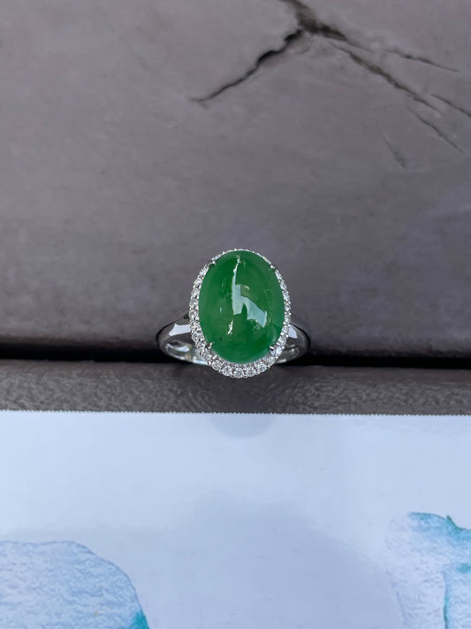 Green Jadeite Ring (NJR009)