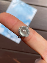 Load image into Gallery viewer, Glassy Jadeite Cabochon Ring (NJR021)
