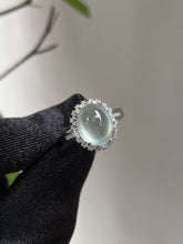 Load image into Gallery viewer, Glassy Jadeite Cabochon Ring (NJR021)
