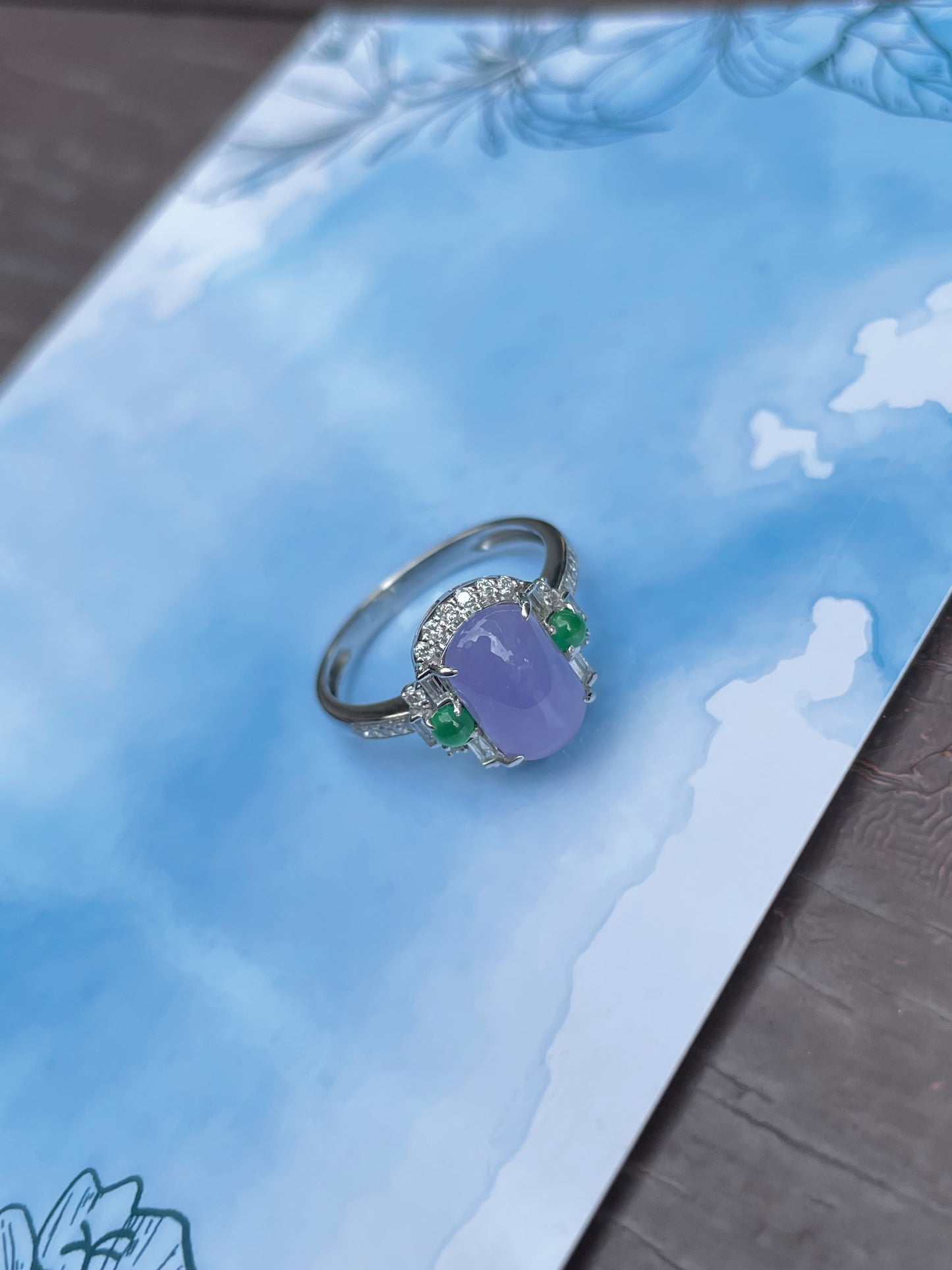 Lavender Jadeite Ring (NJR023)