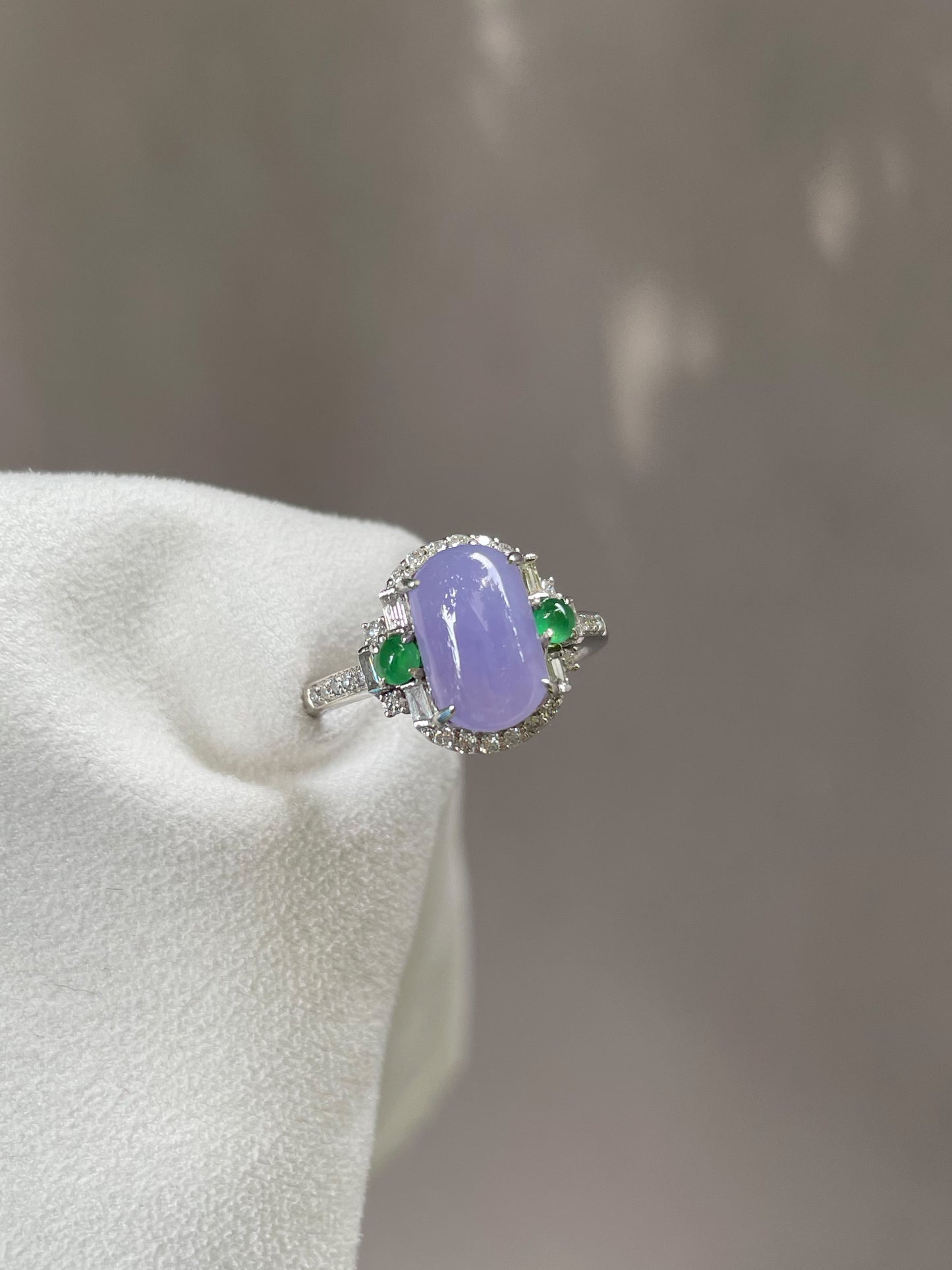 Lavender Jadeite Ring (NJR023)