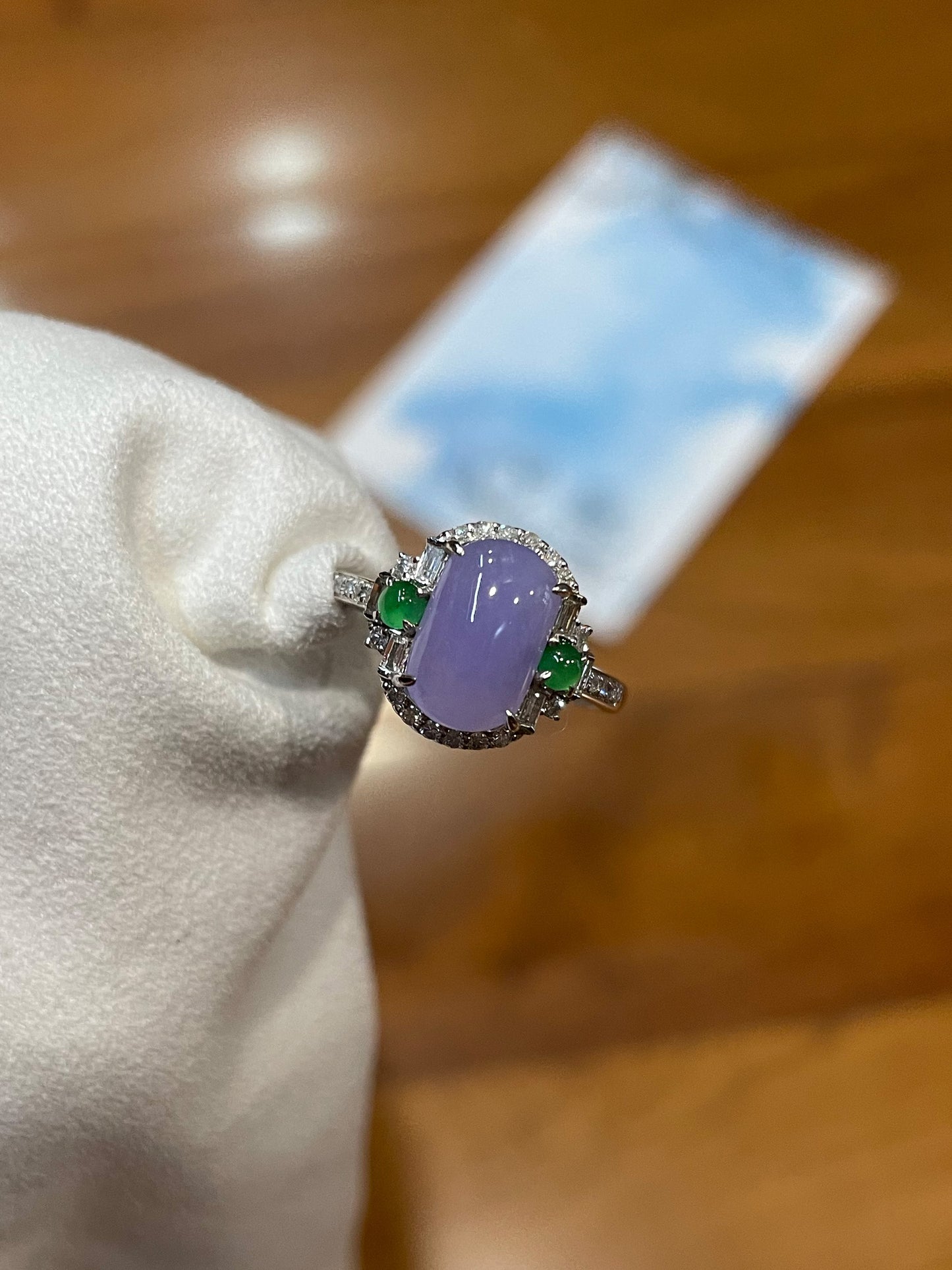 Lavender Jadeite Ring (NJR023)