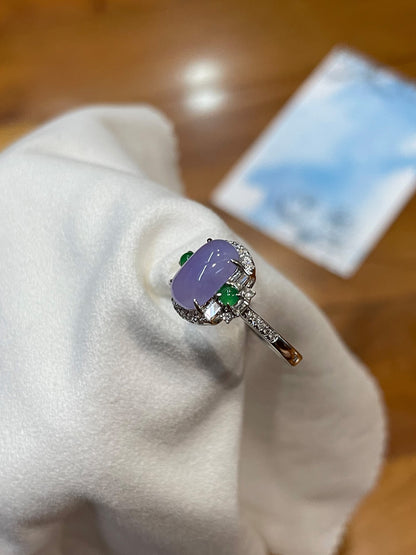 Lavender Jadeite Ring (NJR023)