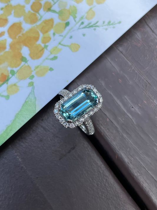 Aquamarine Ring - 3.7CT (NJR026)