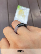Load image into Gallery viewer, Black with Light Lavender Jadeite Abacus Rings (NJR027)
