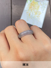 Load image into Gallery viewer, Black with Light Lavender Jadeite Abacus Rings (NJR027)
